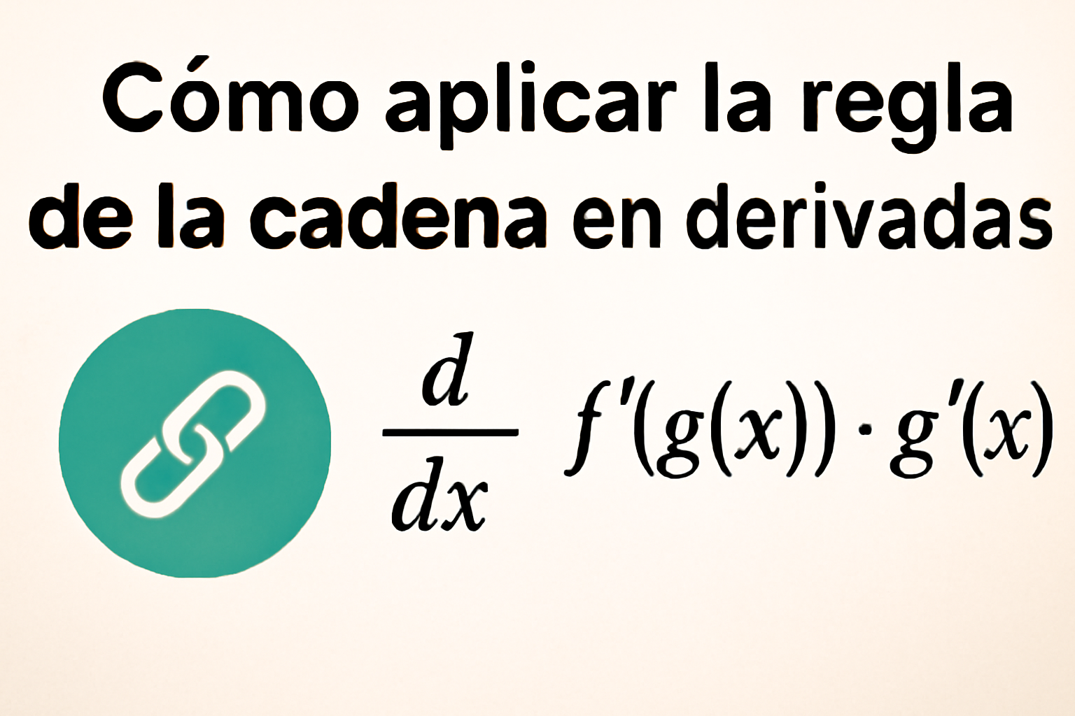Cómo aplicar la regla de la cadena en derivadas